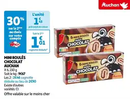 Auchan MINI ROULÉS CHOCOLAT AUCHAN offre