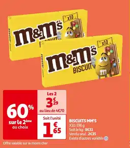 Auchan BISCUITS MM'S offre