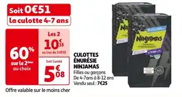 CULOTTES ÉNURÉSIE NINJAMAS