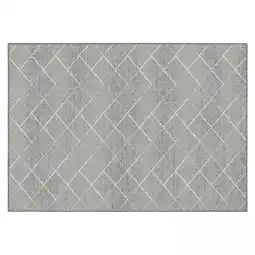 Jardiland Tapis d'extérieur en polypropylène 120 x 170 cm gris - Oviala offre