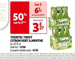 Auchan TOURTEL TWIST CITRON VERT & MENTHE offre