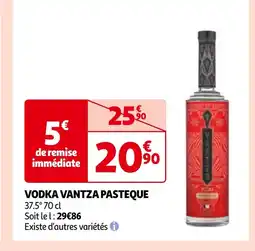 Auchan VODKA VANTZA PASTEQUE offre