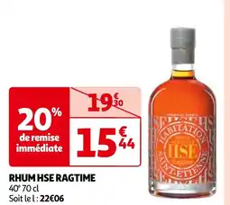 Auchan RHUM HSE RAGTIME offre