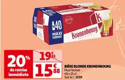 Auchan BIÈRE BLONDE KRONENBOURG offre