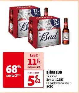 Auchan BIÈRE BUD offre