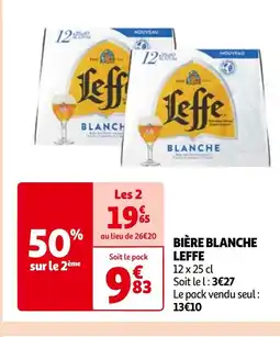 Auchan BIÈRE BLANCHE LEFFE offre