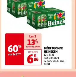 Auchan BIÈRE BLONDE HEINEKEN offre