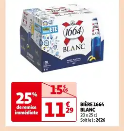 Auchan BIÈRE 1664 BLANC offre