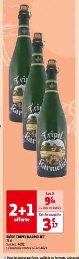 Auchan BIÈRE TRIPEL KARMELIET offre