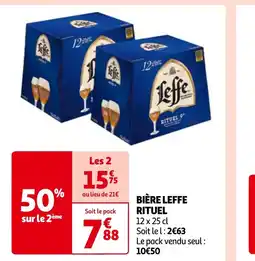 Auchan BIÈRE LEFFE RITUEL 12 x 25 cl offre