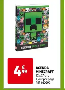 Auchan AGENDA MINECRAFT offre