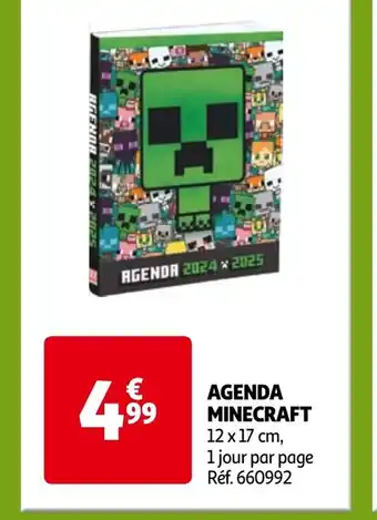 Auchan AGENDA MINECRAFT offre