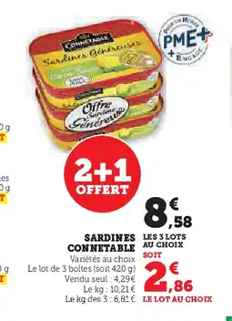Hyper U SARDINES CONNETABLE offre