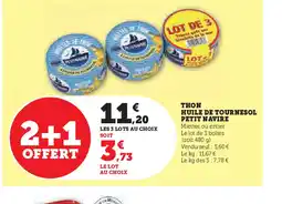 Hyper U THON HUILE DE TOURNESOL offre