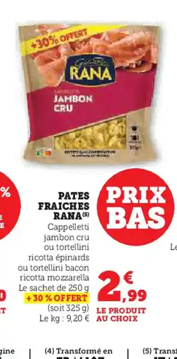 Hyper U PATES FRAICHES offre