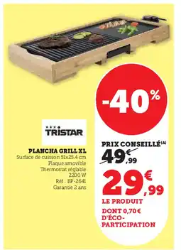 Hyper U PLANCHA GRILL XL offre