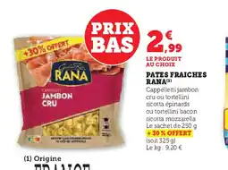 U Express PATES FRAICHES RANA offre