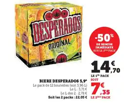U Express BIERE DESPERADOS 5,9° SOIT offre