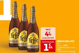 Auchan Supermarché BIÈRE BLONDE LEFFE offre