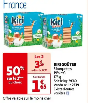 Auchan Supermarché KIRI GOÛTER offre