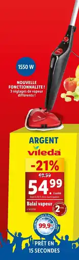 Lidl Balai vapeur offre