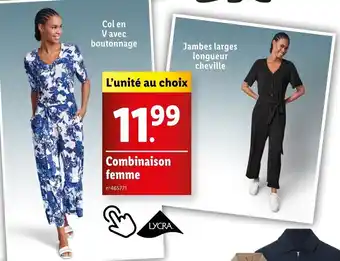 Lidl Combinaison femme offre