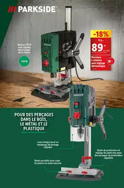 Lidl Perceuse à colonne avec réglage électronique offre