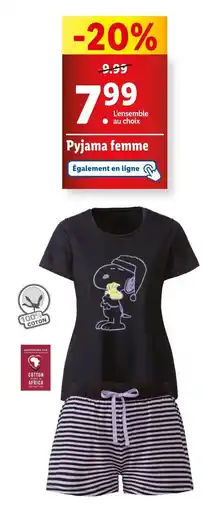 Lidl Pyjama femme offre