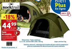 Lidl Tente de camping offre