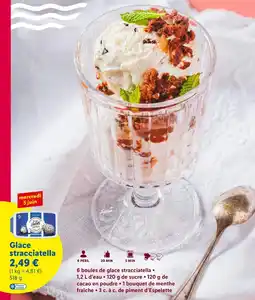 Lidl Glace stracciatella offre