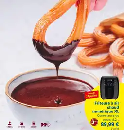 Lidl Friteuse à air chaud numérique XL offre