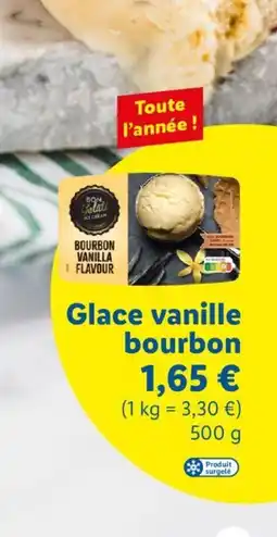 Lidl Glace vanille bourbon offre