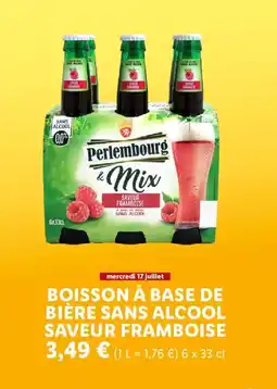 Lidl BOISSON À BASE DE BIÈRE SANS ALCOOL SAVEUR FRAMBOISE offre