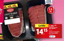Lidl 2 rôtis de bœuf offre