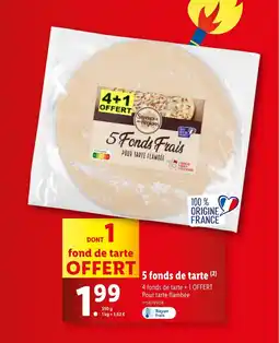Lidl 5 fonds de tarte (2) offre