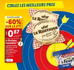 Lidl Le Rustique Camembert (2) offre
