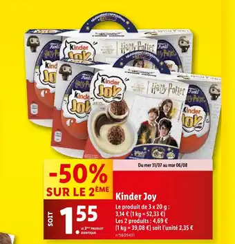 Lidl Kinder Joy offre