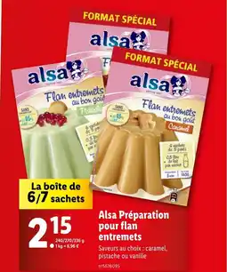 Alsa Préparation pour flan entremets