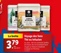 Lidl Voyage des Sens Thé ou infusion offre