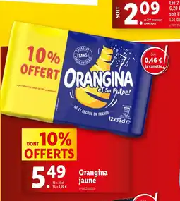 Lidl Orangina jaune offre