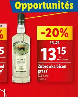 Zubrowka bison grass