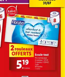 Lidl Essuie-tout offre