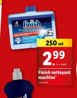 Lidl Finish nettoyant machine offre