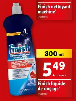 Lidl Finish liquide de rinçage offre