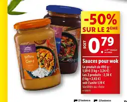 Lidl Sauces pour wok offre