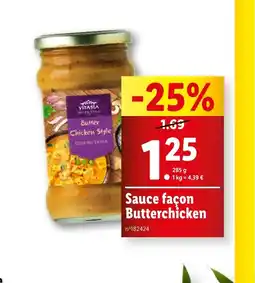Lidl Sauce façon Butterchicken offre