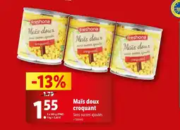 Lidl Maïs doux croquant offre