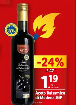 Lidl Aceto Balsamico di Modena IGP offre