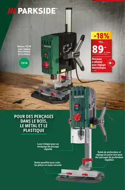 Lidl Perceuse à colonne avec réglage électronique offre