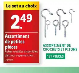 Lidl Assortiment de petites pièces offre